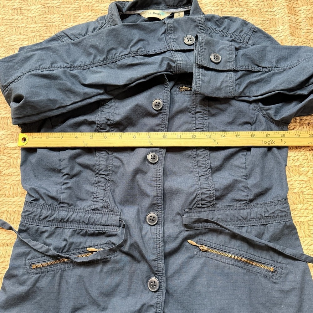 L.L. Bean BeanFlex Utility Outdoor Jacket- Women's XS Navy Drawcord Waist/Cotton - Picture 14 of 16